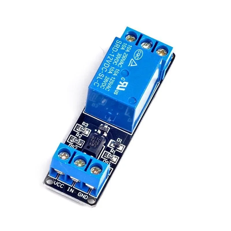 แผงวงจรควบคุม5V 12V 24V ทริกเกอร์ระดับต่ำ1ช่องโมดูล elay แยก OPTOCOUPLER PLC