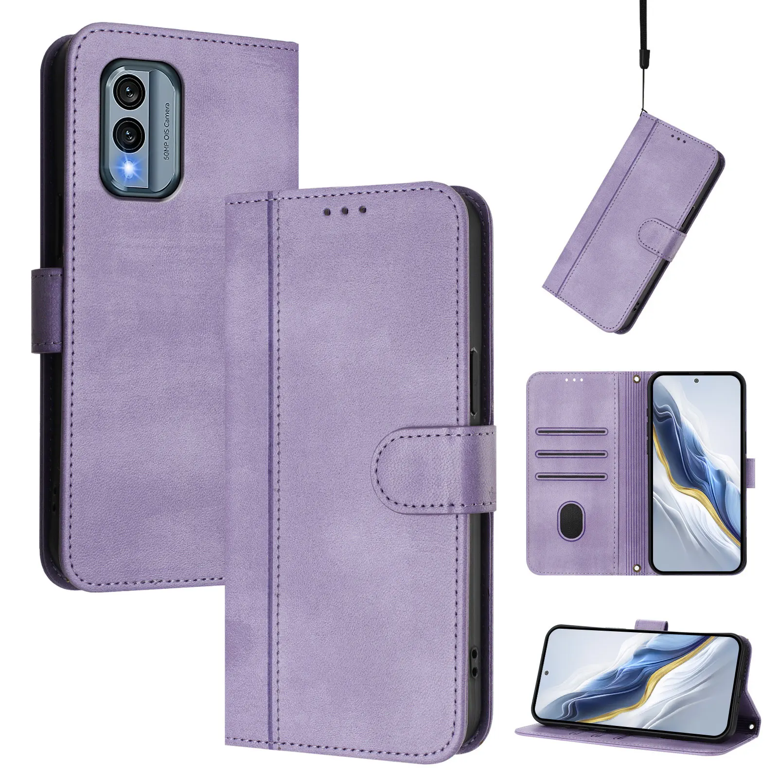 Retro Leather Phone Wallet Case For Nokia HMD Skyline Fuison Pulse Plus Pro X30 G22 G21 G20 G11 G10 C32 C30 C22 C20 Flip Cover