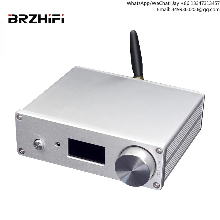 

Dual Core ES9038 QCC5125 Wireless Silver Aluminum Chassis BT 5.0 USB DAC Amplifier Hifi Audio Decoder