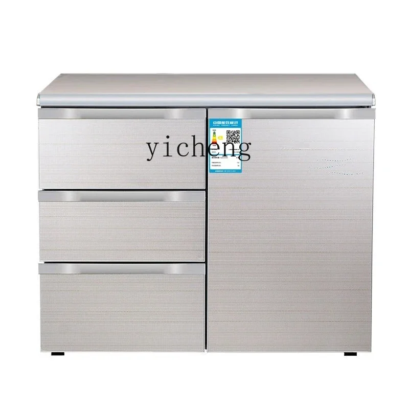 ZK horizontal refrigerator household small drawer embedded cabinet under counter embedded office low freezer