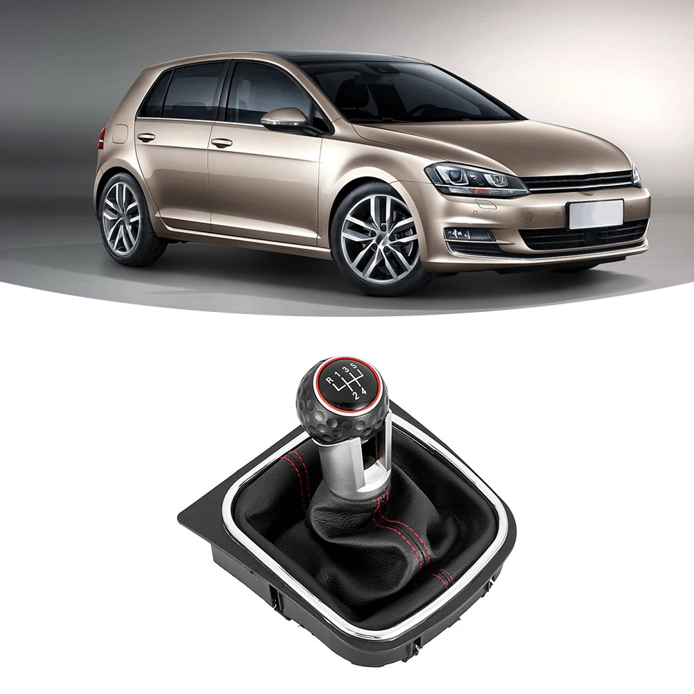 

Аксессуары для рычага переключения передач для Golf 5, ручка переключения передач, черный и красный, антикоррозийный, недеформирующийся, быстрая установка