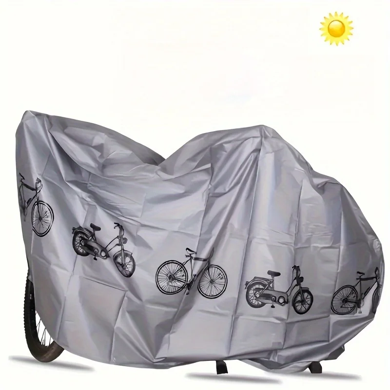 

Waterproof Bike Cover Heavy Duty EVA Fits Electric Bicycle Adjustable Buckle Straps