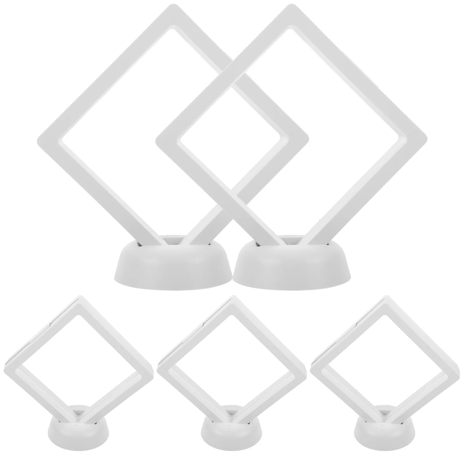 5 Sets Poker Chip Display Case 3d Floating Frame Collection Memorabilia Coin