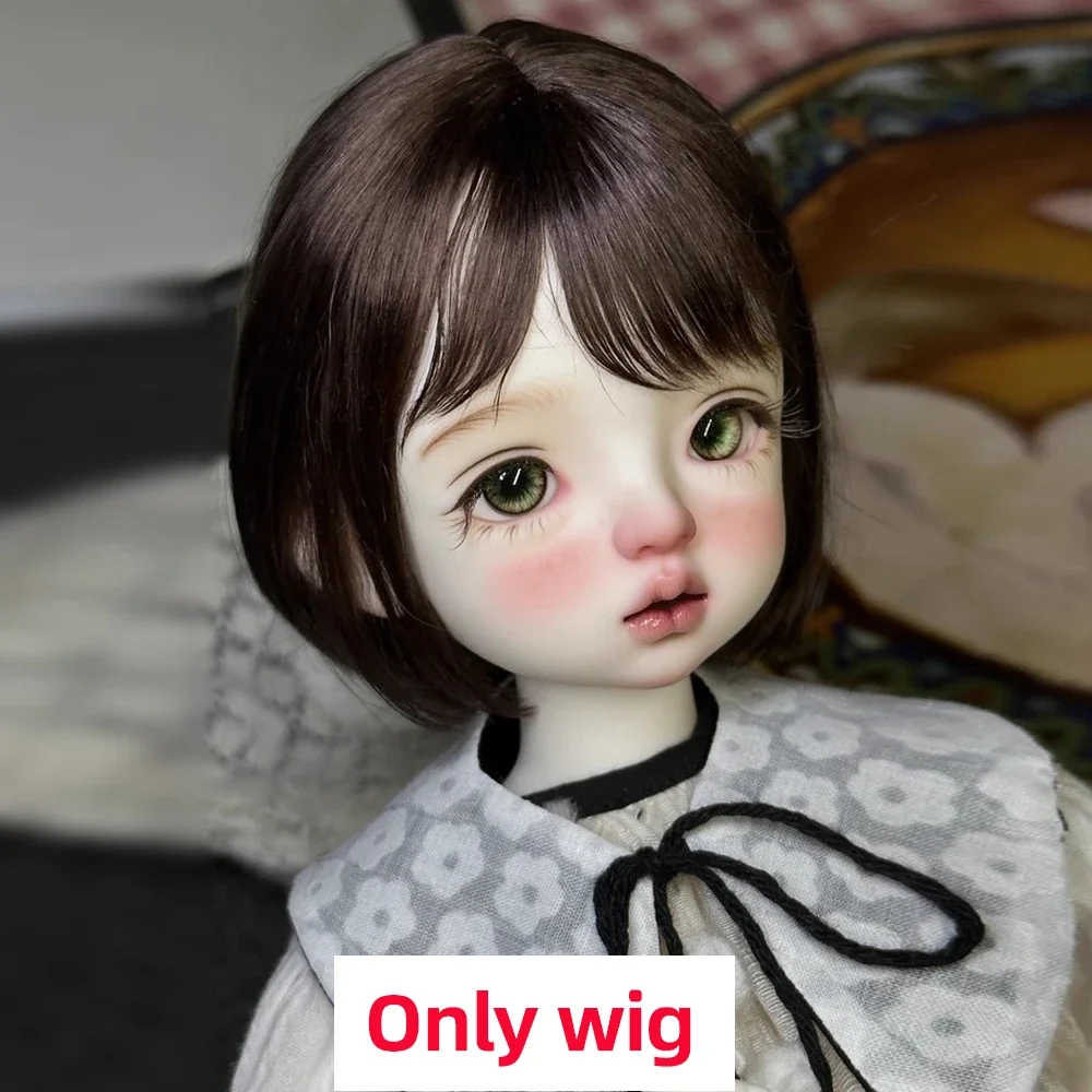 Awen Bjd Perücke Mohair 1/4, 1/6 BJD Pony gerade kurze hochschichtige lange Haare für 30–40 cm BJD DD SD Puppenhaare in mehreren Farben – Detail 6