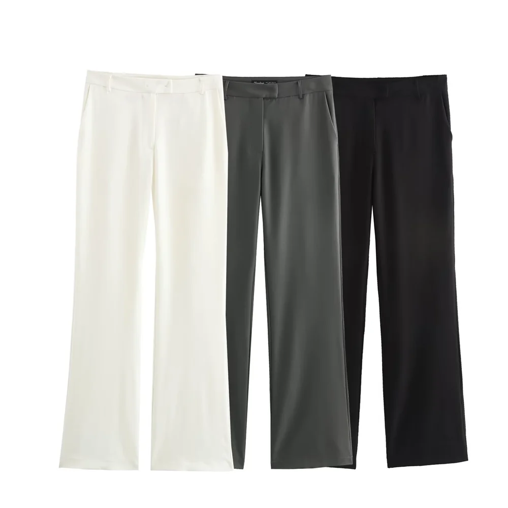

TRAF Autumn New Product Women's Wear Casual Fashion Style High Waist Wide Leg Straight Leg Pants Long Pants