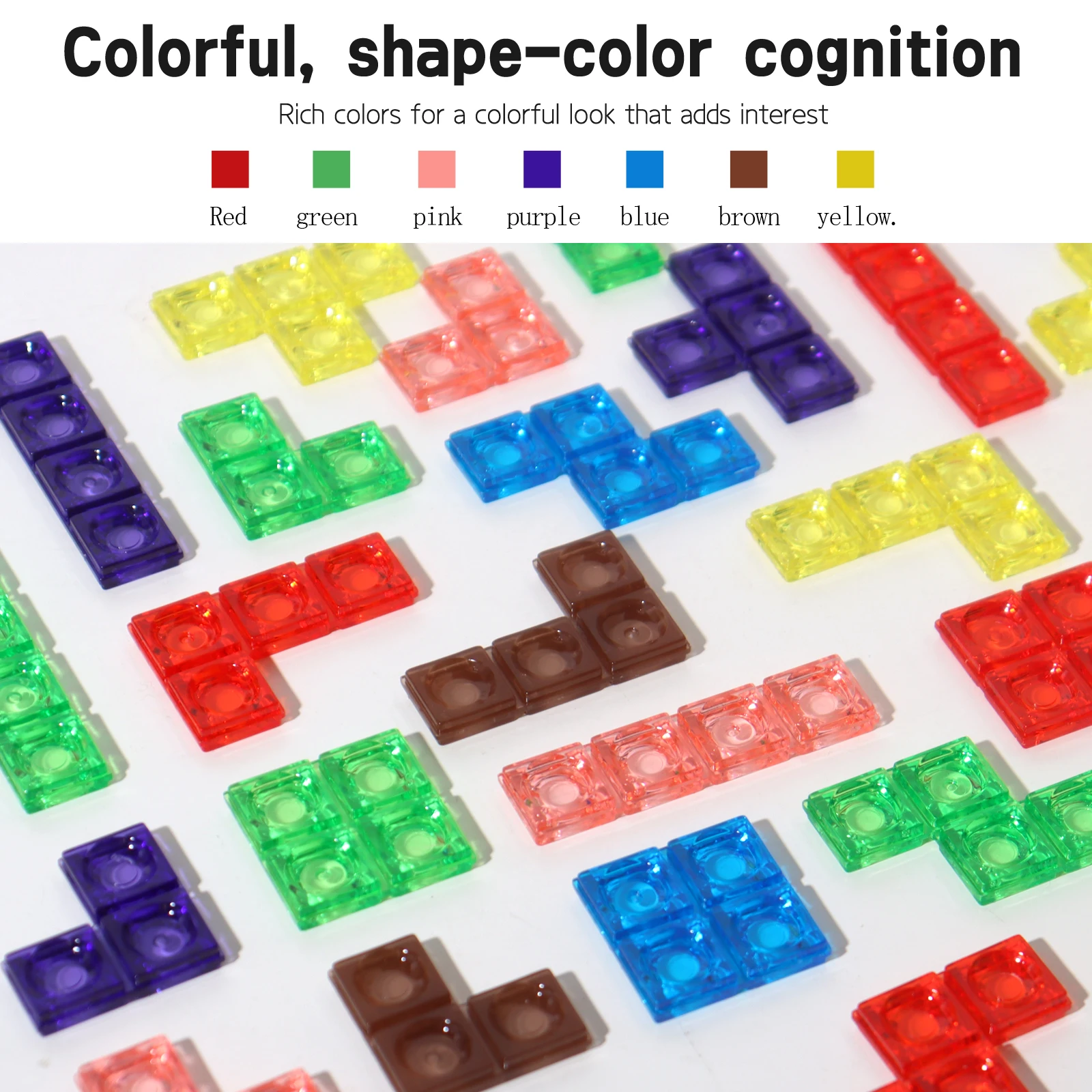 3d transparente tetris quebra-cabeça lógica pensando desenvolvimento cerebral dois jogadores tetris lógica divertido brinquedo educativo duas versões disponíveis