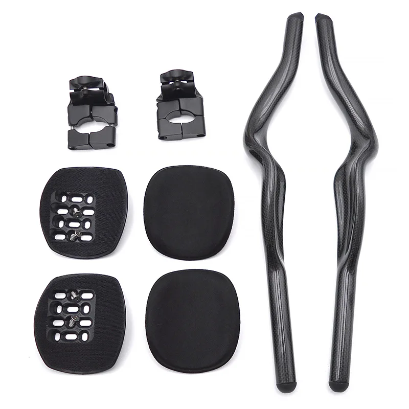 Racefiets Triathlon Tijdrit 3K Full Carbon Fietssteun TT Stuur 35 °   Voor Aero stuurverlenging met clip