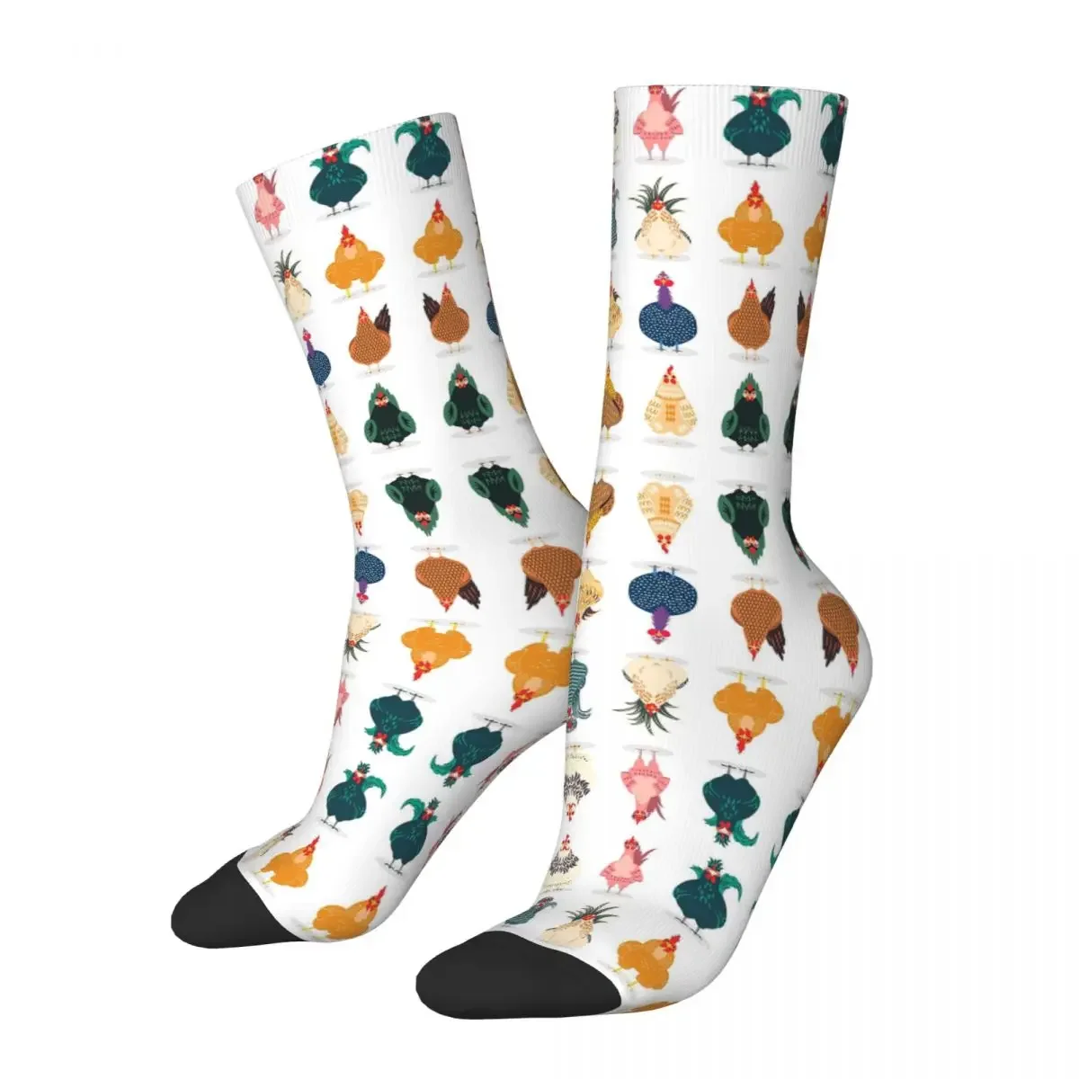 

Cute Chicken Socks Harajuku Super Soft Stockings All Season Long Socks Accessories for Unisex Gifts