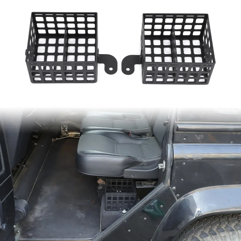 

Second-Row Seat Side Storage Box Rear Seat Storage Basket Organizer Car Accessory For Land Rover Defender L315 L316 2004-2018