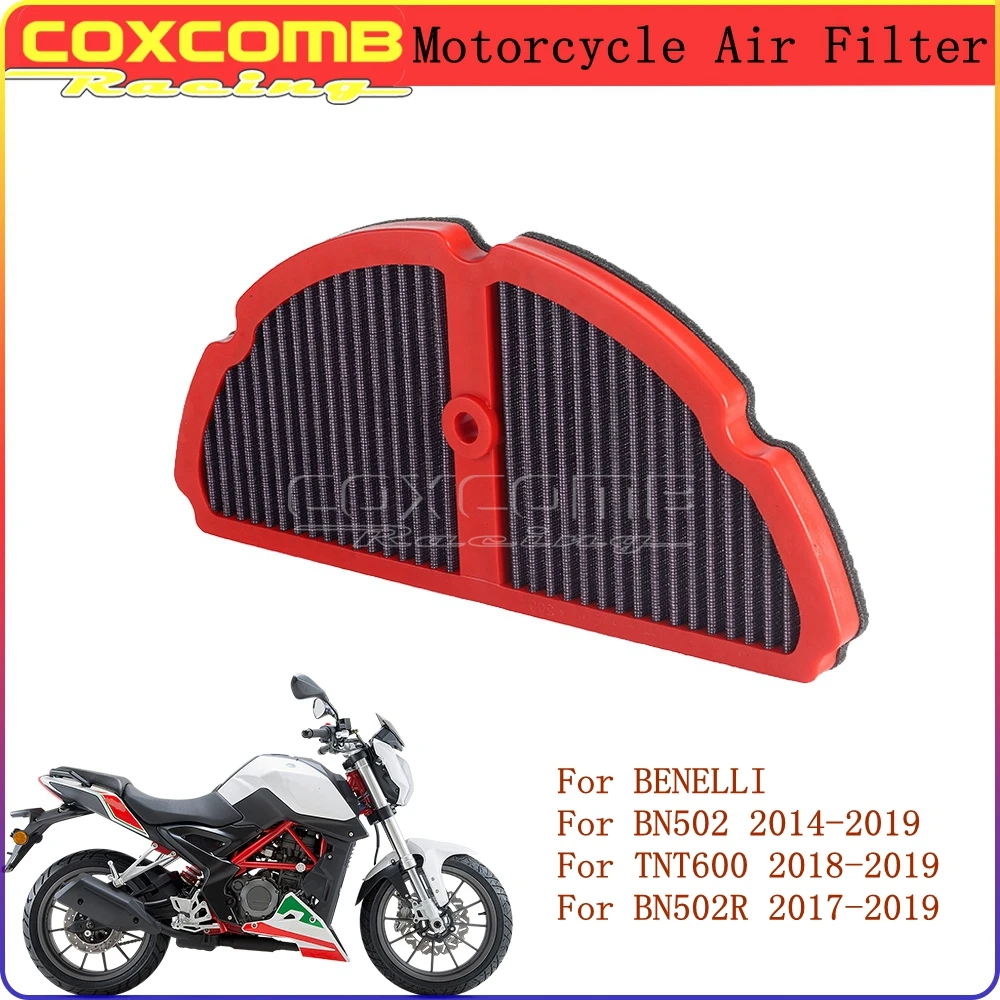 

For BENELLI BN502 TNT600 BN502R 2014-2019 Air Clean Filter Cleaner Purifier Intake Air Purifiers Plastic Motorcycle Accessories