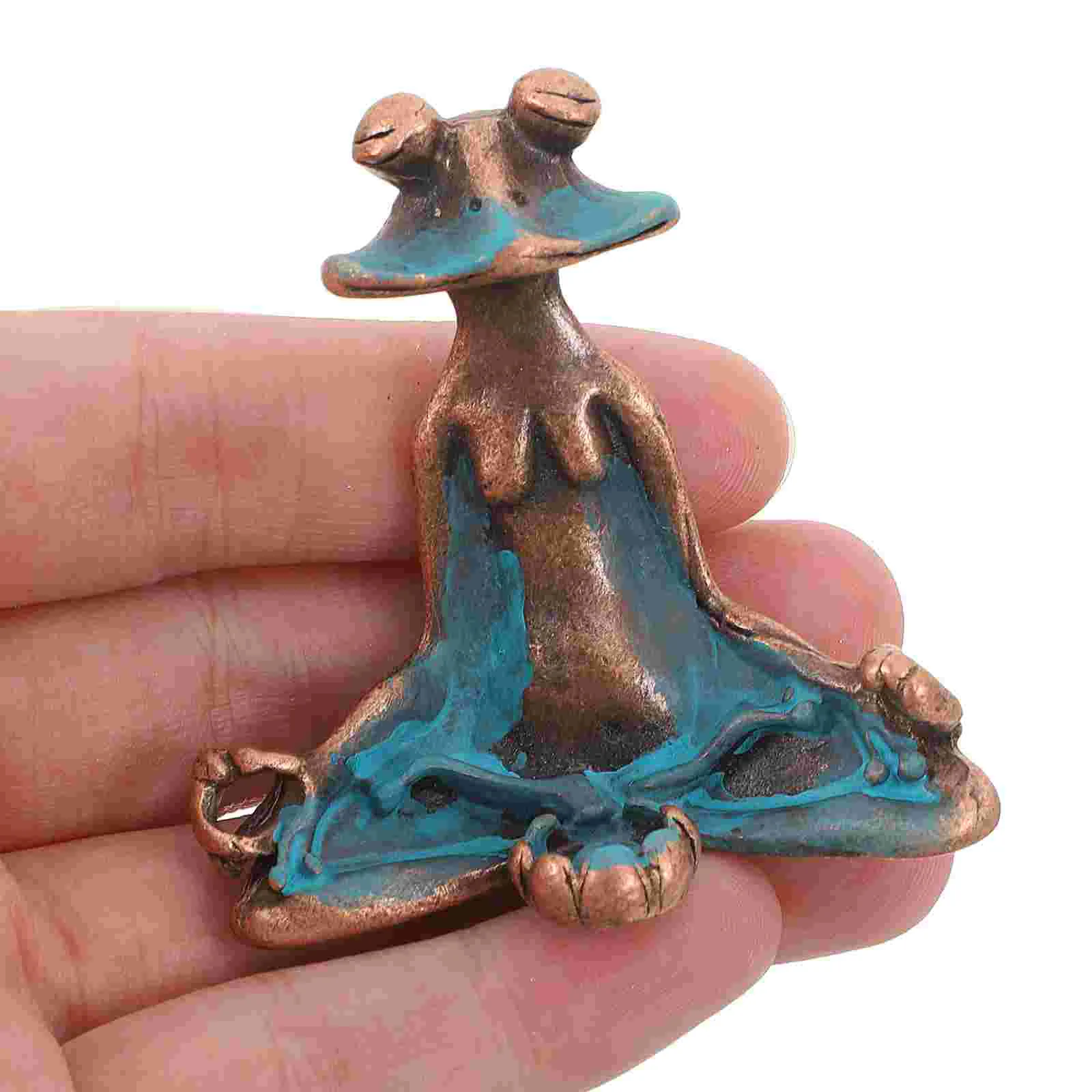 Frog Incense Holder Incense Burner Holder Meditation Frog Statue Sitting Frog Figurine Yoga Office Spa Room Zen Room Decor For F