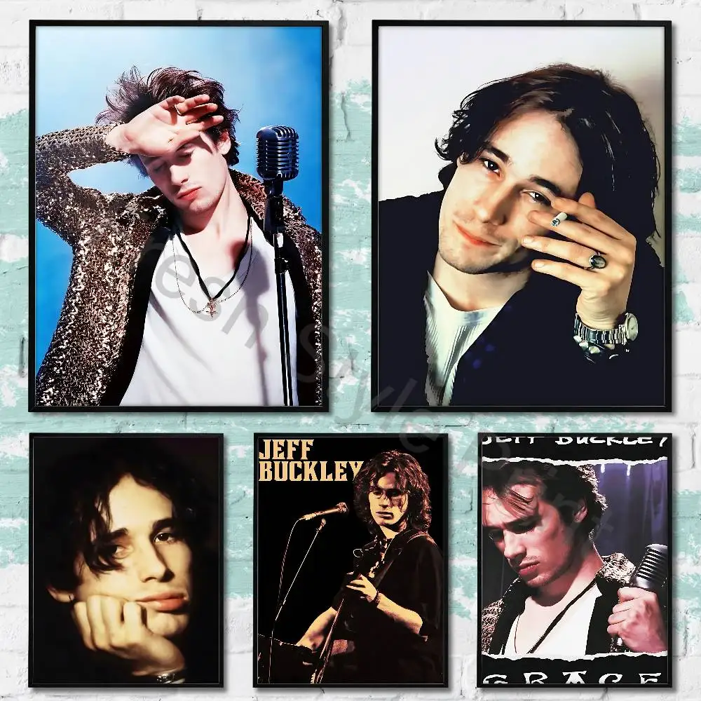

J-Jeff B-Buckley Poster Fancy Wall Sticker for Living room bar retro decorative painting room