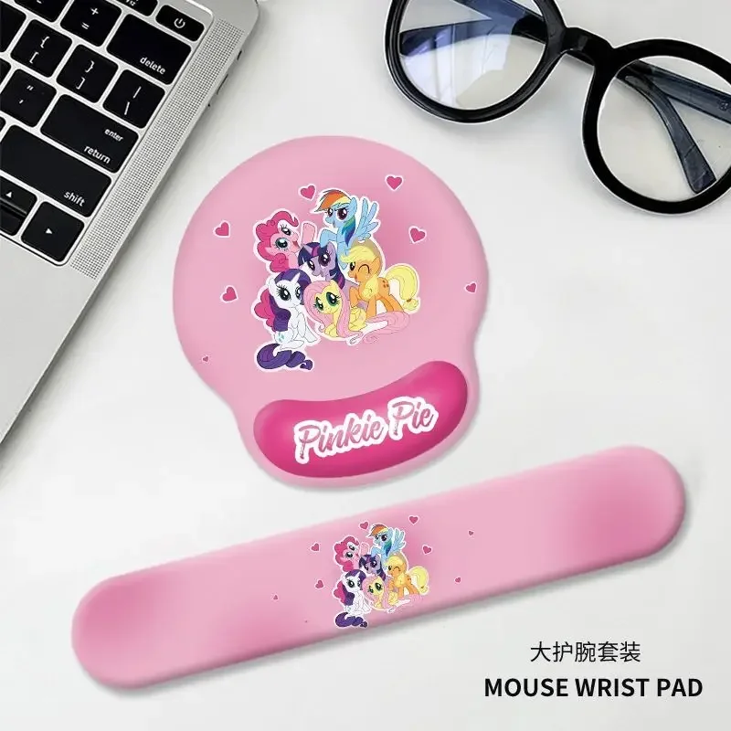 My Little Pony Cartoon Twilight Sparkle Mouse Pad Silicone Pink Kawaii Girly Heart Cute Girls Office Soft Wrist Keyboard Pad