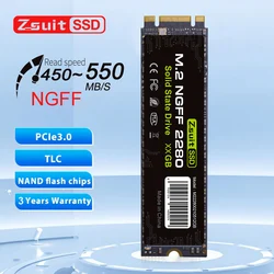 Zsuit SSD SATA M2 128GB 256GB 512GB 1TB Solid State Drive 500GB 1 TB M.2 NGFF 2280 Internal Hard Disk HDD for Desktop Laptop