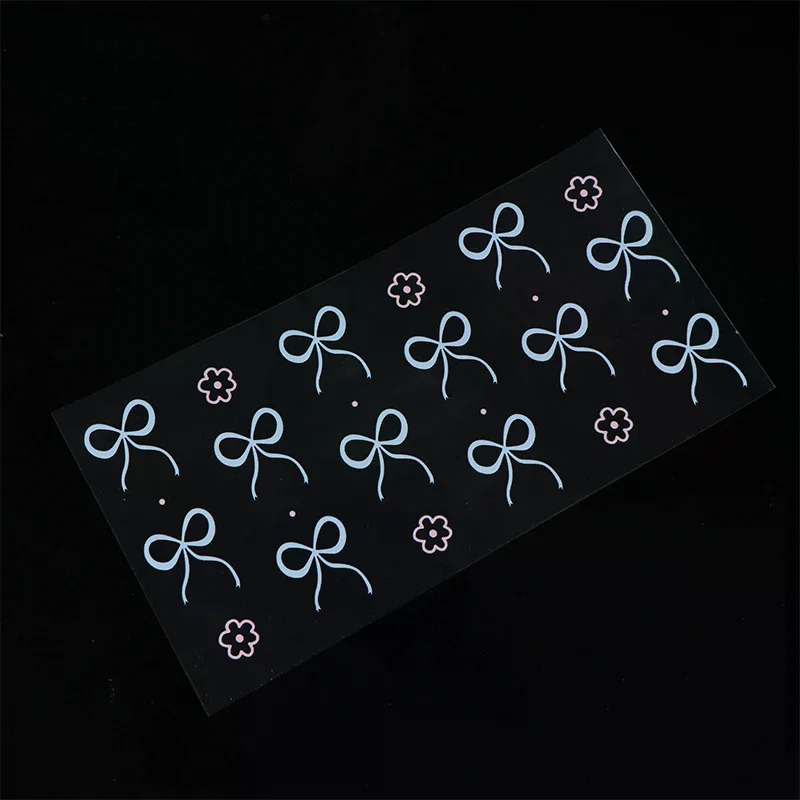 ثلاثية الأبعاد الأشعة فوق البنفسجية نقل ملصقات 16 أوقية كأس يلتف الكرتون Bowknot المطبوعة ملصقات كريستال DIY بها بنفسك الزجاج السيراميك معدن الجلود الخ. D16552