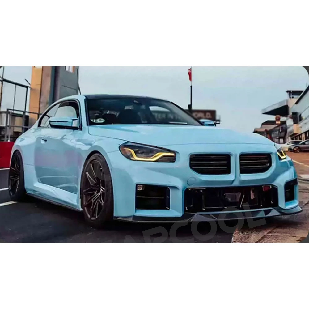 Koolstofvezel Voorlip Kin Spoiler Splitter Body Kits Voor Bmw 2 Series G87 M2 2023 + Frp Auto Voorbumper Uitbreiding Accessoires