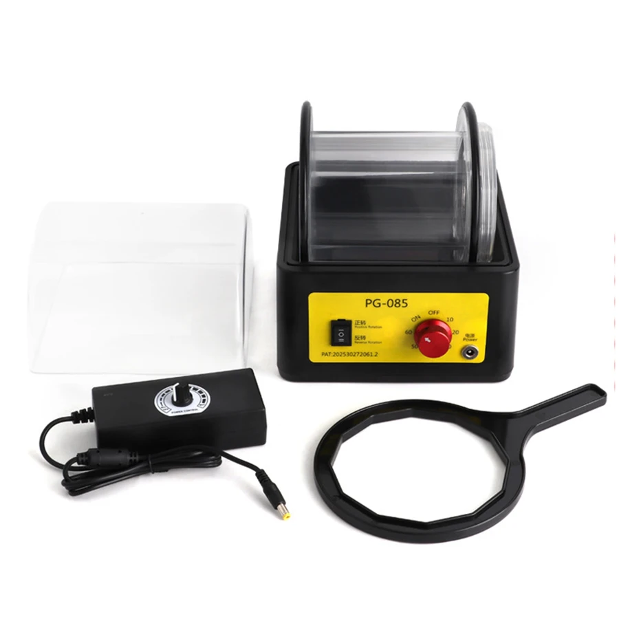 

Kinway KW-02 Adjustable Mini Jewelry Cleaner & Polisher Rotary Tumbler Machine Metal Grinding & Polishing Equipment