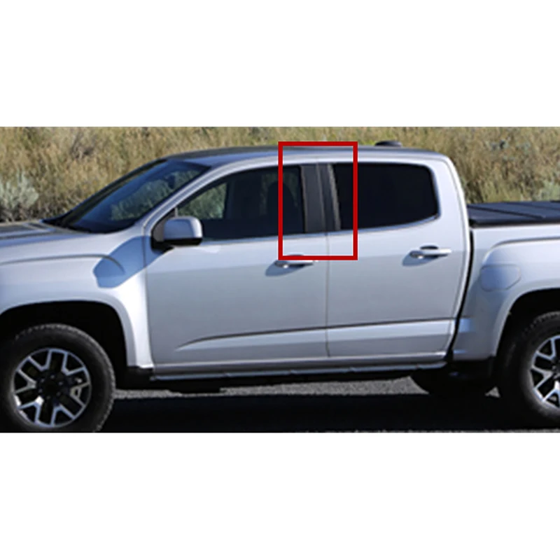 Car Glossy Piano Black Pillar Posts Door Window Trim Cover Sticker Styling for Chevrolet Colorado/GMC Canyon 2015-2022