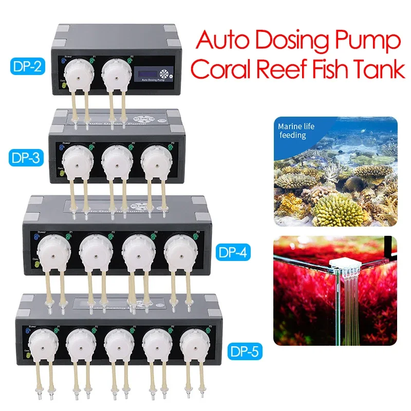 Dosing Pump-Automatic Marine Coral Reef Doser Water Pump Filter Aquarium Automatic Infusion Machine Smart Doser Titration Pump