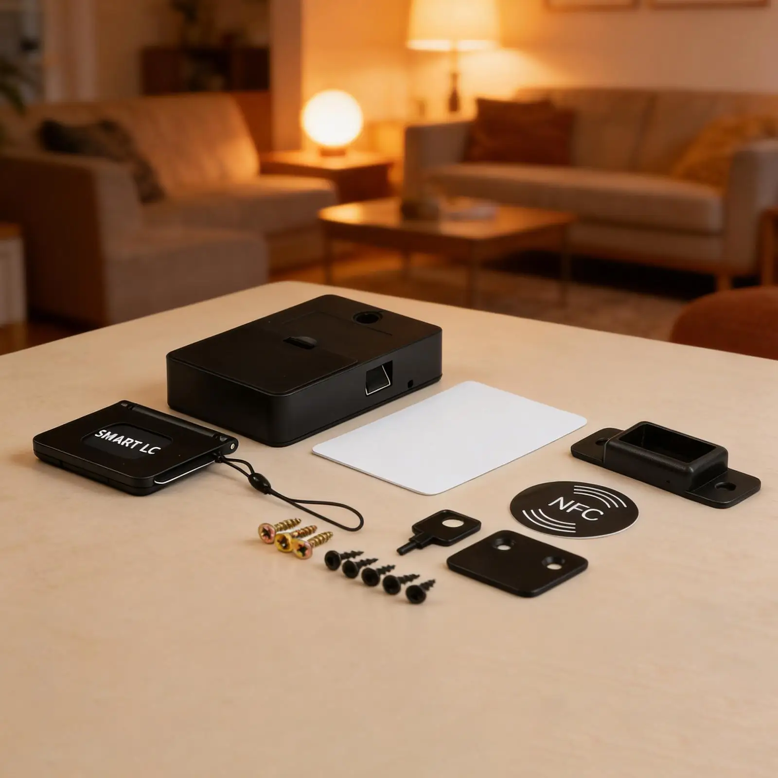 Invisible Smart Lock for Cabinets Drawers Mailboxes and Storage Lockers Using For RFID Card or NFC Phone for Unlocking