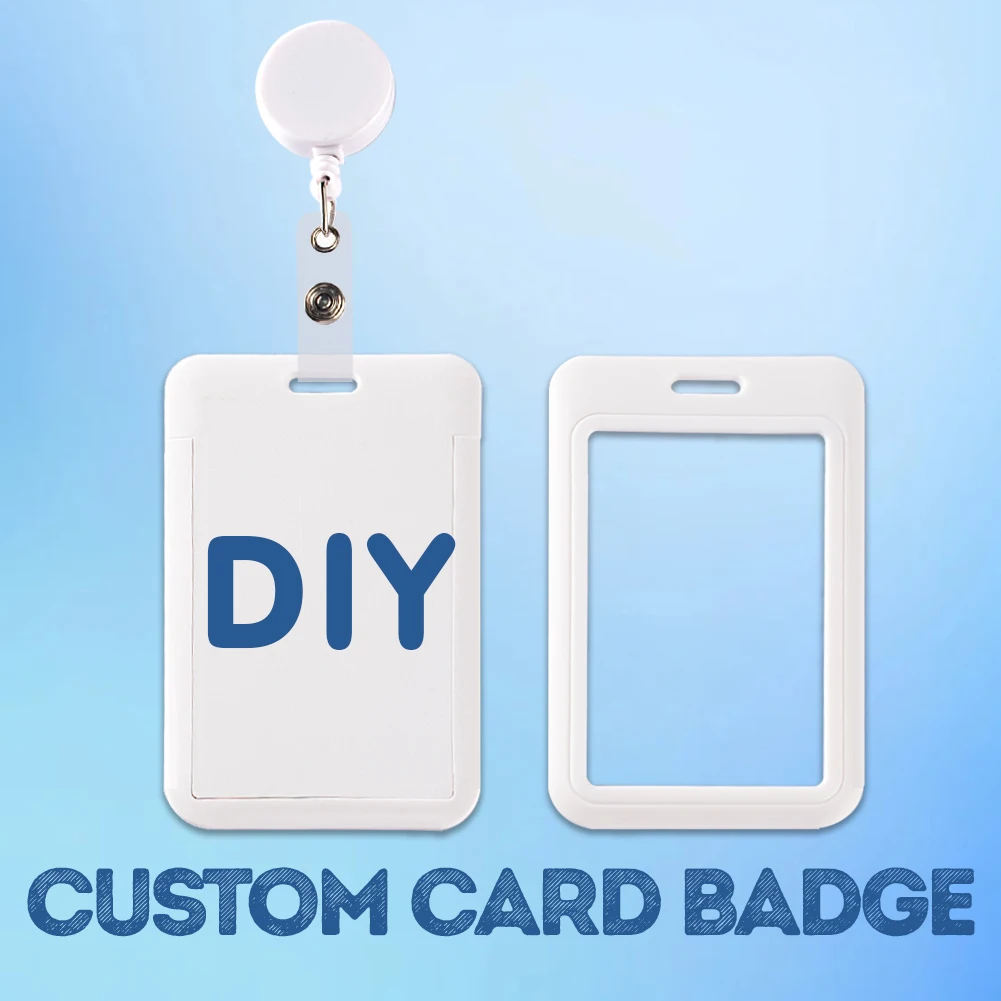 

Custom Your Design ID Card Badge Holder ID Credit Bank Card Pass Student Card for Keys Accessories Gifts