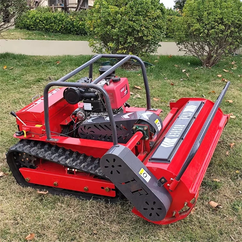

Remote Controlled Robot Lawn Mower with Zero Rotation Track High Efficiency Lawn Mower CE EPA Certification