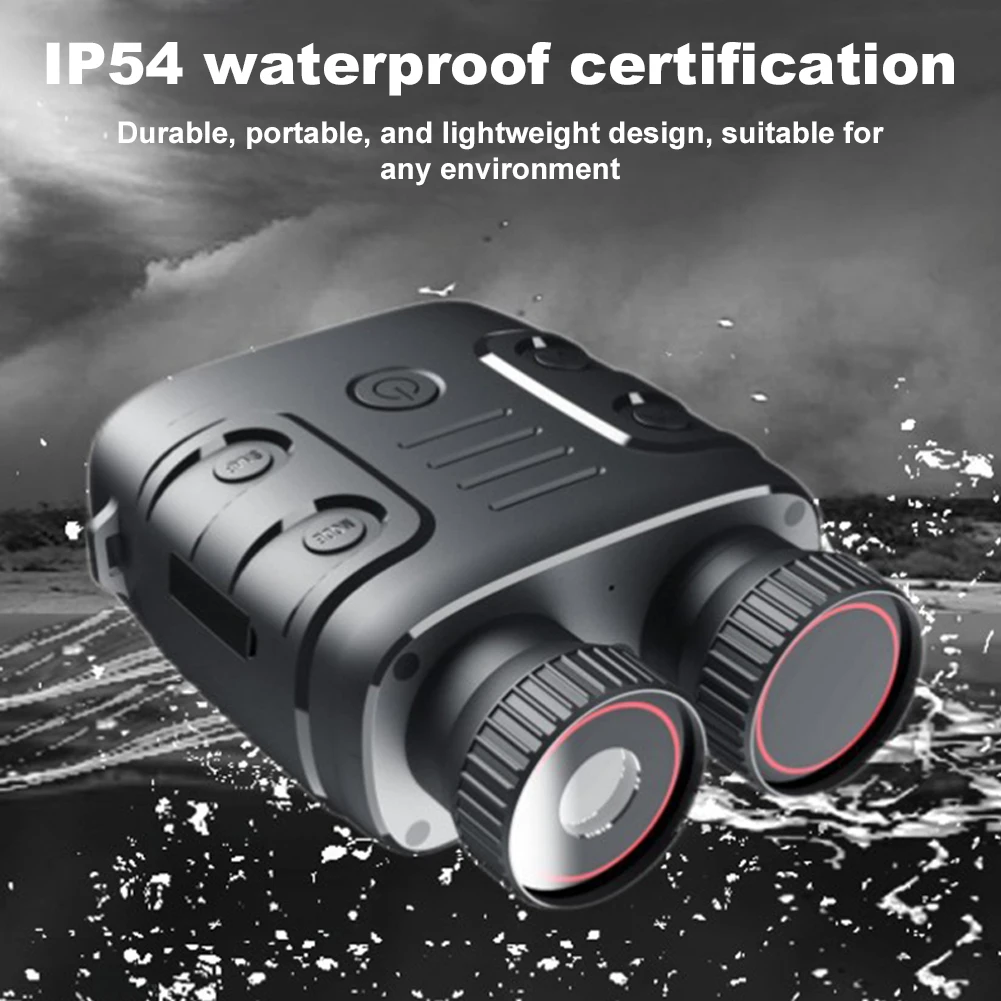 HD 1080P Night Vision Goggles 2.4-inch Screen Night Vision IR Goggles 300M Full Dark Viewing Distance for Outdoor Camping Travel
