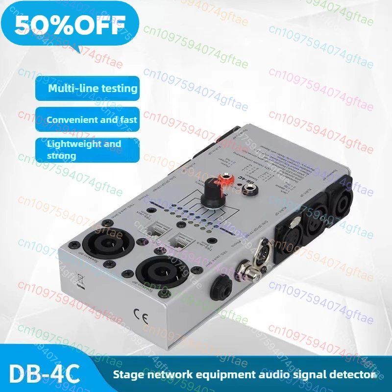 

DB-4C Multifunction Cable Tester for Audio/Network/PC Lines - RJ45/Speakon-8P/4P Testing Tool with Signal Detection