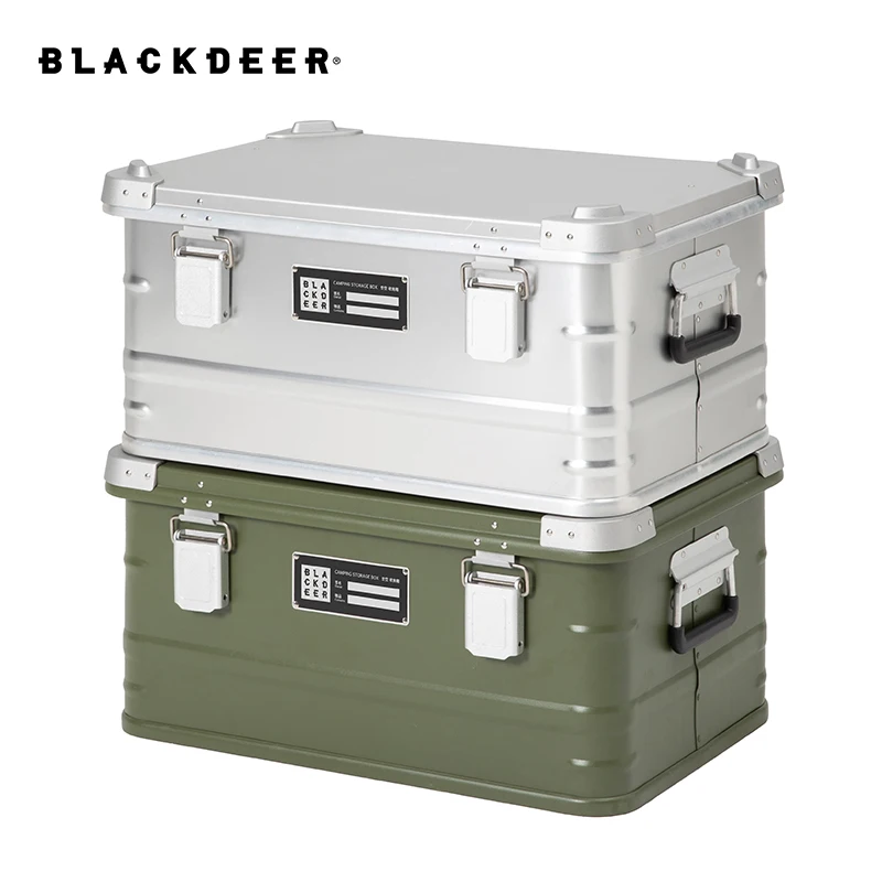 Outdoor Camping 47L Aluminum Alloy Box Storage Box High-capacity Move House Travel Sundries Trunk Portable Case