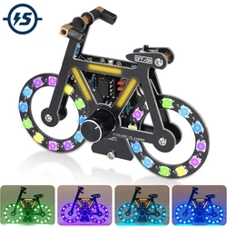 DIY Bike Soldering Project Bicycle Electronic Suite With SMD RGB LED Lights Knob Control for STEM Education Valentine's Day Gift