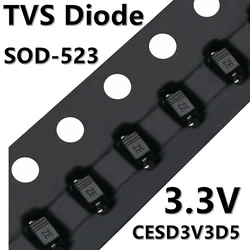 (50 pz) muslimsod-523 unidirezionale 3.3V ESD protezione statica SMD diodo TVS