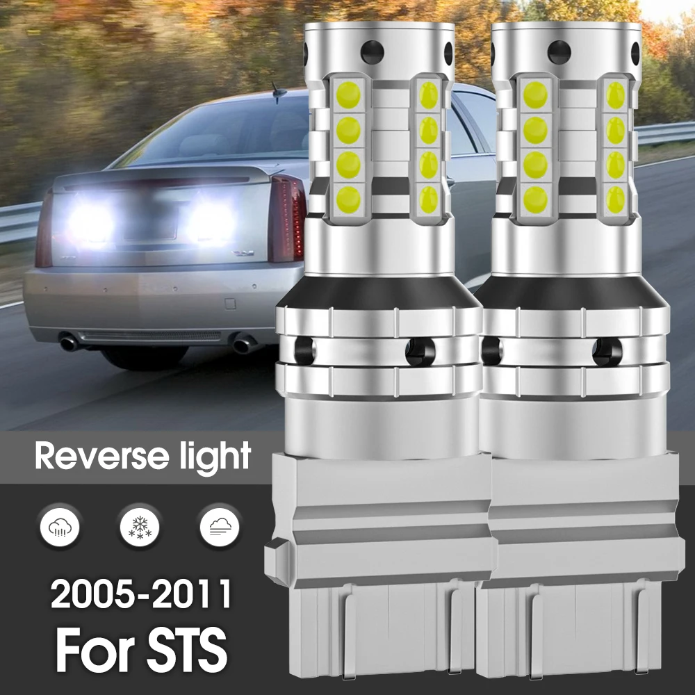 Canbus LED Reverse Light Backup Lamp 2pcs Accessories For Cadillac STS 2005 2006 2007 2008 2009 2010 2011