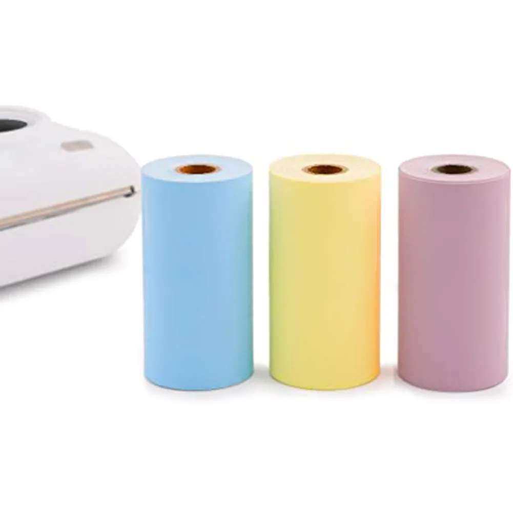 6pcs Portable Pocket Printer Paper Rolls Children Camera Instant Printer Printable Thermal Paper Rolls for Paperang P1/P2