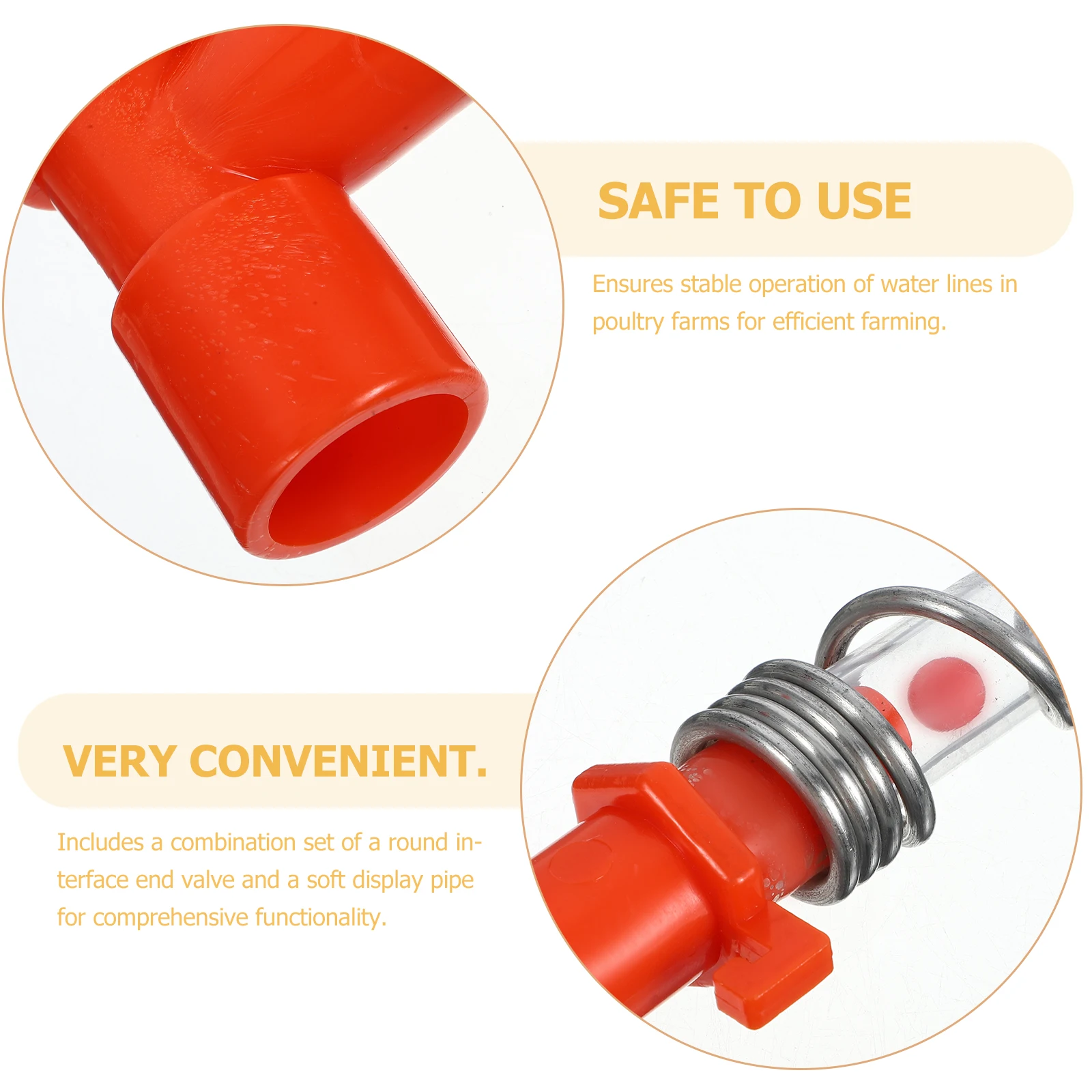 

2 Pieces Pressure Regulating Valve Water Level Display Hose Poultry Farm Supplies Stable Performance Efficient Operation