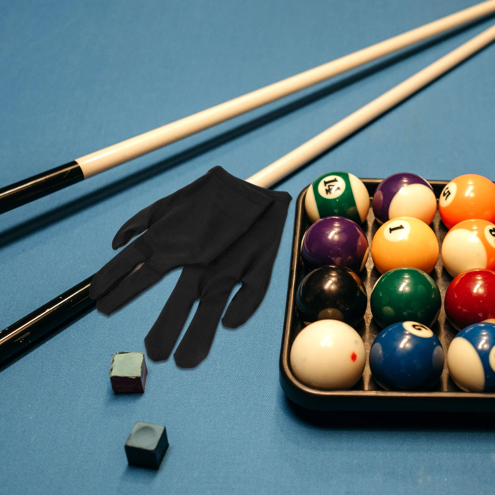 

4 Pairs Men's Gloves Pool Billiard Billiards Elastic Black Breathable for Table Man