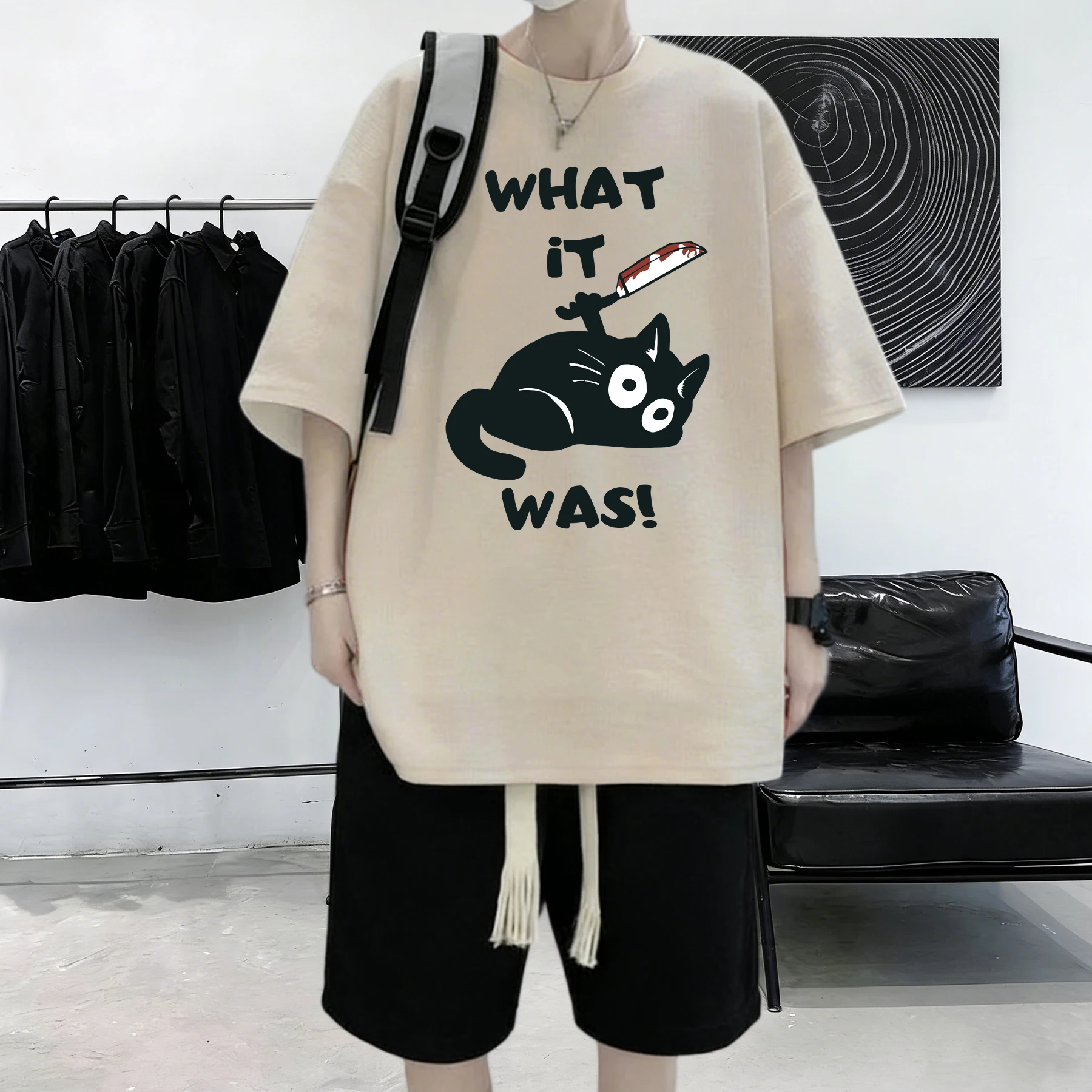 What Is Cat Is Design S-3Xl T-Shirt Men Cotton Summer T Shirts All-Match Multicolor Clothing Comfortable Fashion Streetwear