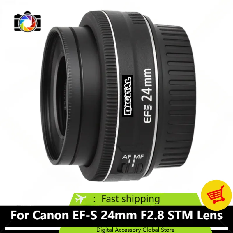 

Original For Canon EF-S 24mm F2.8 STM Wide-angle large-aperture fixed-focus lens For Canon EOS 500D 550D 600D 650D Camera