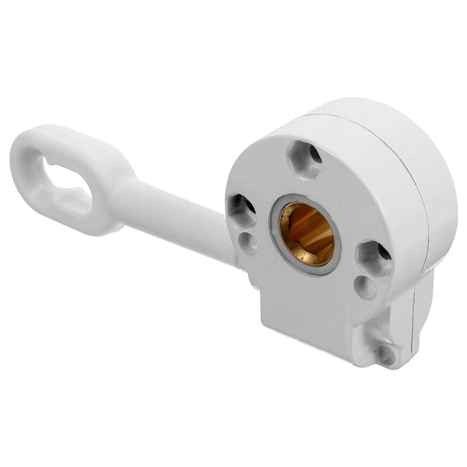 Awning Rotation Shaft Cranking Tool Gear Controlling White Worm Lightweight Metal Plastic Awning Worm Gear Efficient