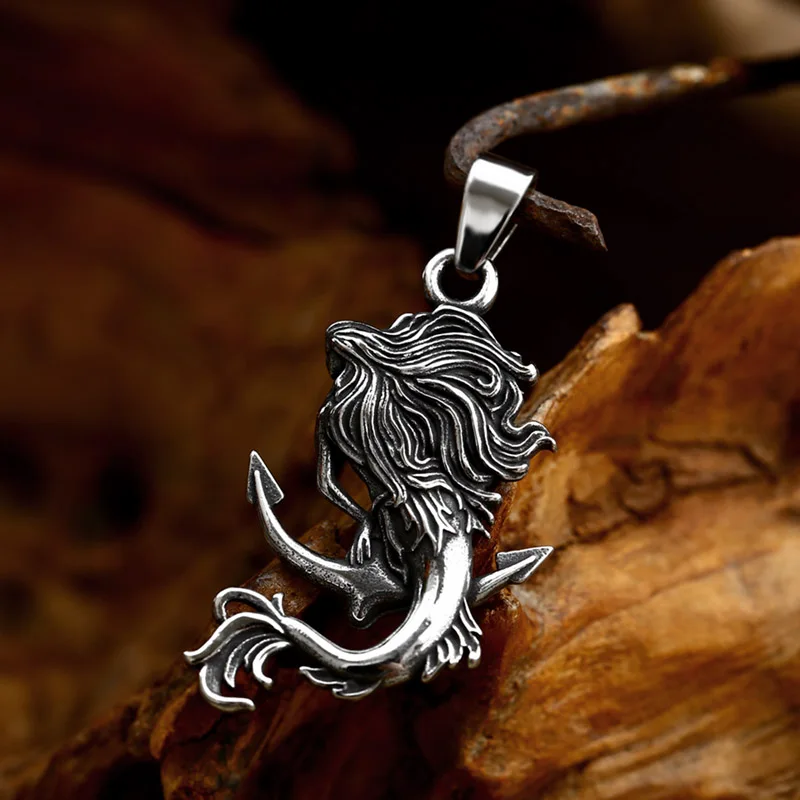 BEIER Stainless Steel Dark Style Kraken Octopus Ship\'s Anchor Pendant Pendant fashion Chain Necklace men/women Jewelry BP8-1060