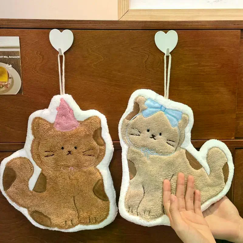Creative Design Cartoon Hand Towel Quick Drying Simple Pattern Quick Drying Hand Towel Multi-functional Double-Layer Thick