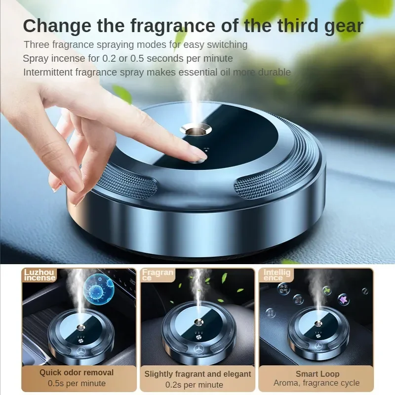 Car Air Freshener สมาร์ทรถ Aroma Diffuser เครื่องฟอกอากาศรถยนต์กลิ่นหอมสําหรับรถยนต์อัจฉริยะเครื่องมืออโรมา