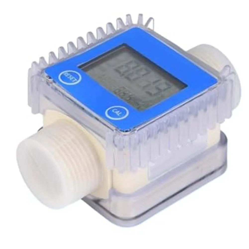 K24 Digital Flow Meter Sensor for Water Oil Fuel Monitoring with Instantaneous Flow and Cumulative Total Display