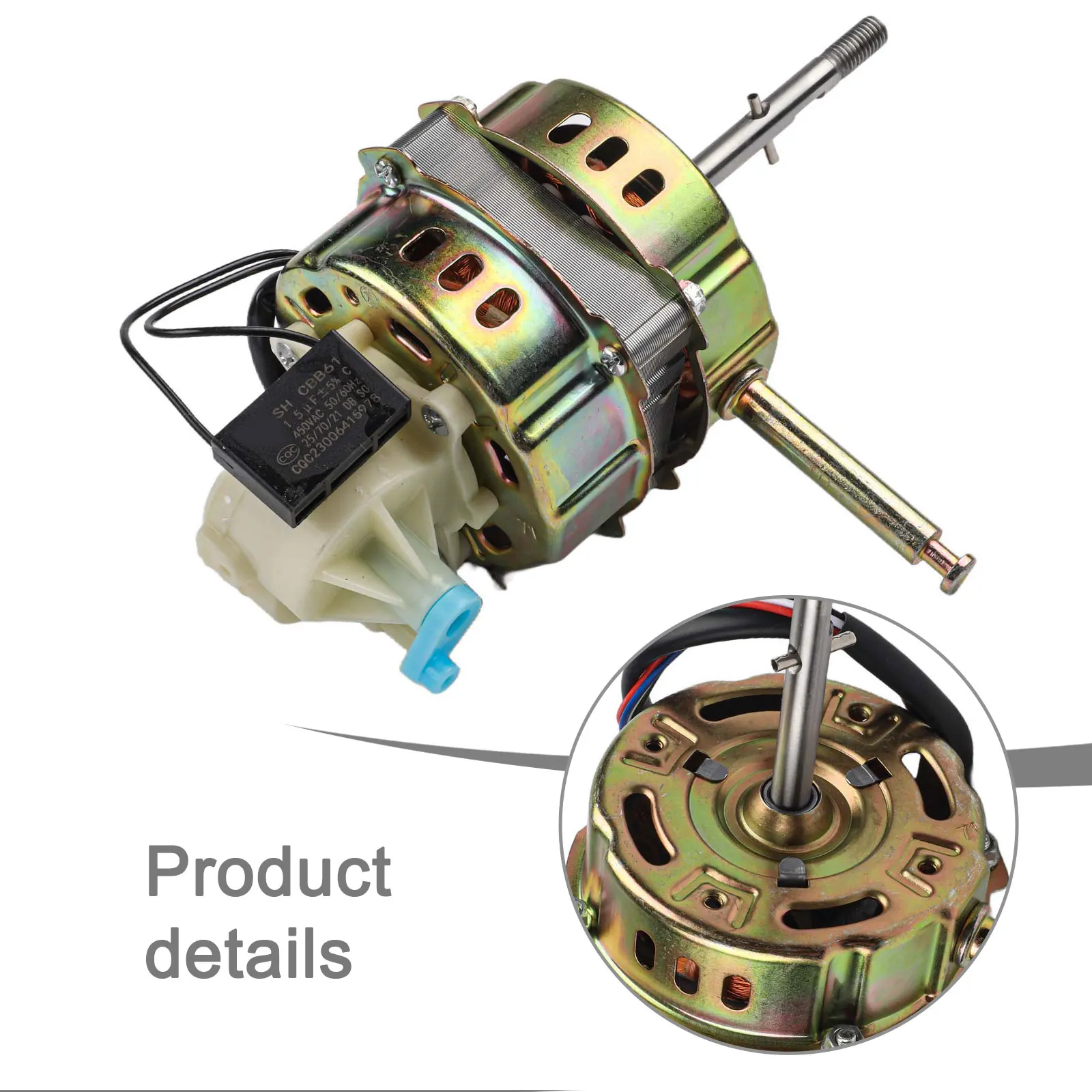 Three-Speed AC Fan Motor Constructed With Copper Windings For Table Fans Floor Fans And Similar Cooling Appliances