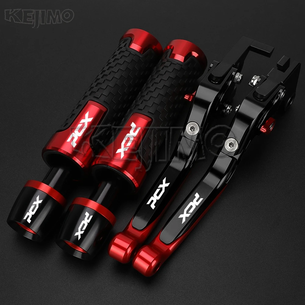 2025 2024 23 For HONDA PCX 150 125 PCX125 PCX150 ALLYEARS Motorcycle Adjustable Folding Brake Clutch Lever Handlebar grips ends
