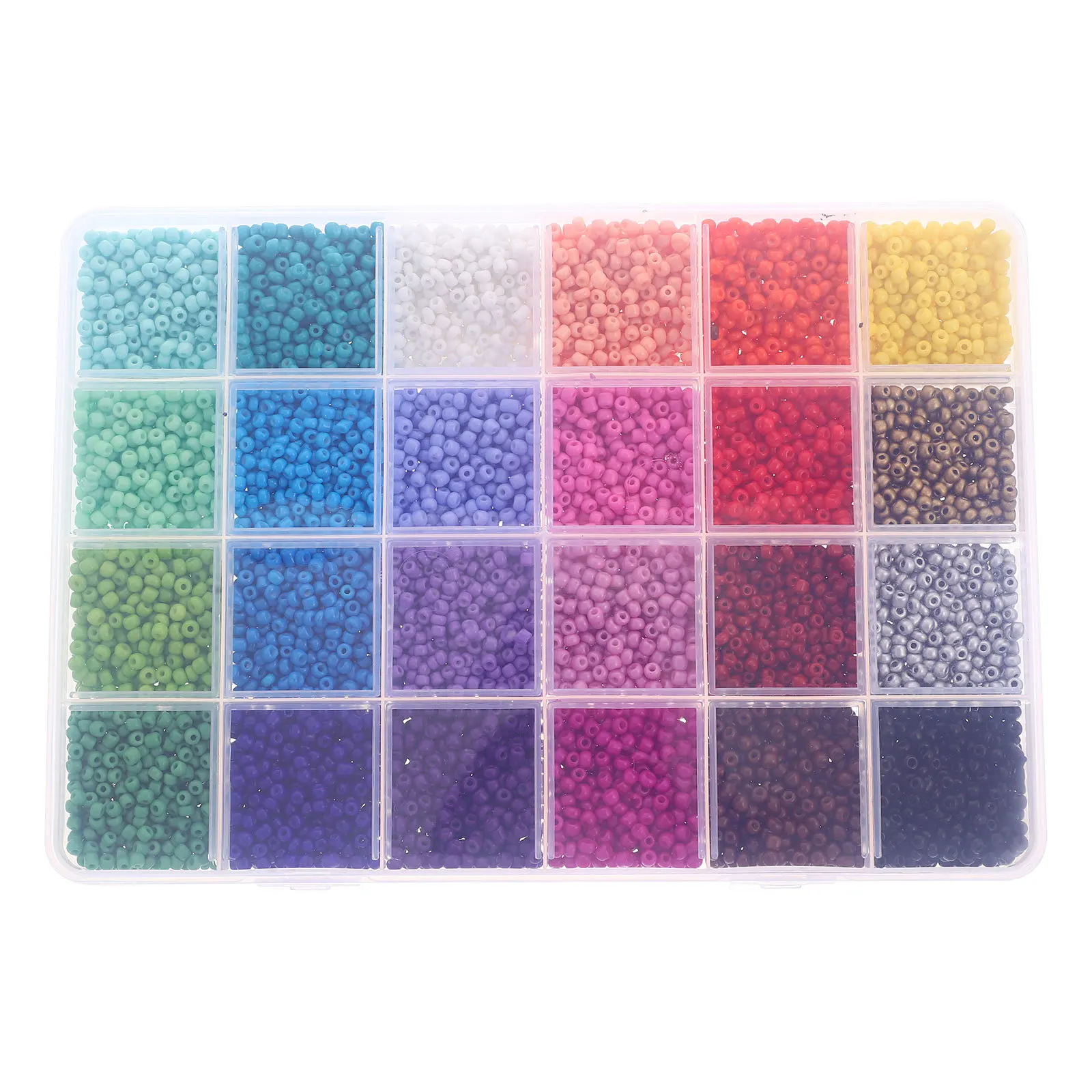 

1 Set Colorful Glass Rice Beads Kit High Grade Acrylic Round Spacer Beads For Diy Jewelry Making Craft Bracelets Decorative