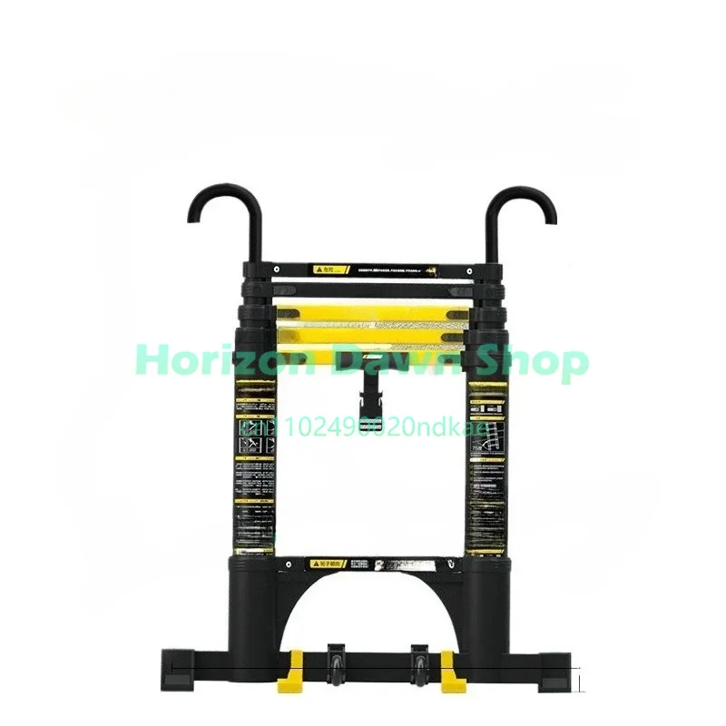 New Herringbone Telescopic Ladder Aluminum Alloy Thickened Engineering Folding  Multifunctional Portable Lifting Floor Ladder