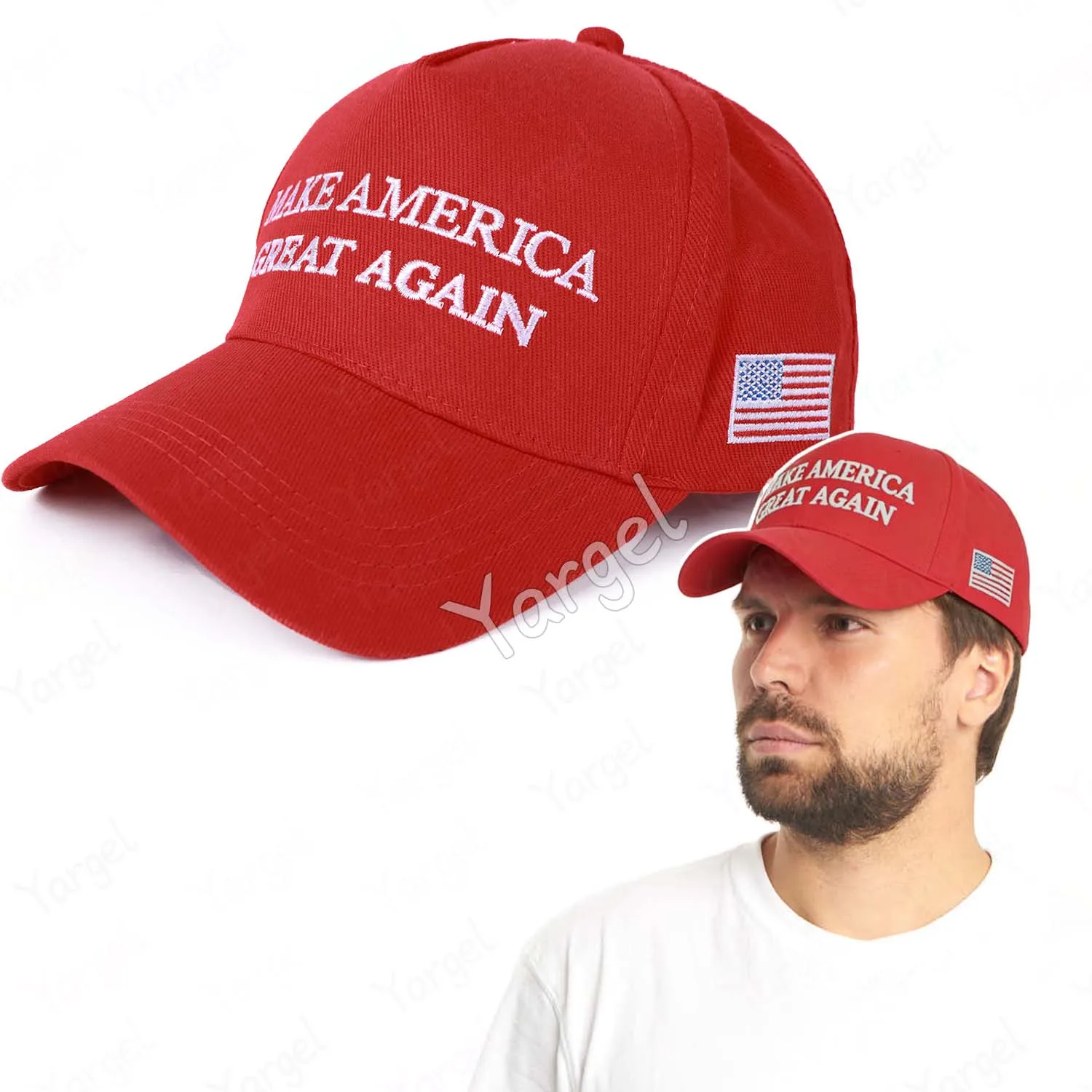 

Synthetic New American Four-Season Baseball Cap Letter Embroidery Baseball Cap Adjustable Unisex Duckbill Cap