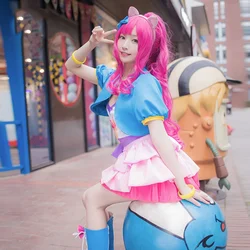 Fulujiacos Pinkie Pie cosplay Costume shoes cute PP princess skirt
