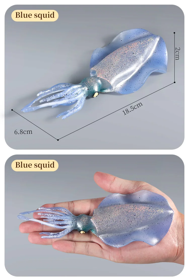 Pädagogische Marine Molluscs ModelToys – Simulation Tintenfisch Oktopus Wachstumszyklus Actionfigur für Kinder Sealife Animal Collection – Detail 12