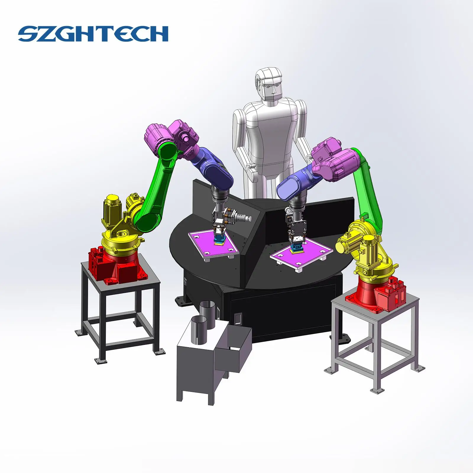 SZGH-M1000-E-6 Manipolatore Mini Professionale Rettifica Robot Braccio Manipolatore 6 Assi Braccio Robot per Rettifica Lucidatura Braccio Robot